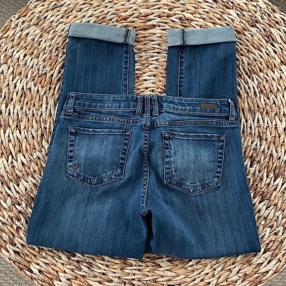 KFTK Catherine Boyfriend Plaid Patch Jean - Picture 6 of 16